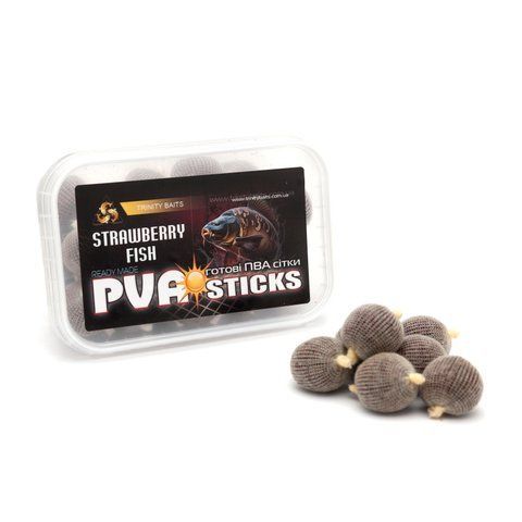 Стіки PVA STRAWBERRY FISH холодна вода 25мм. 25 шт 02073 фото