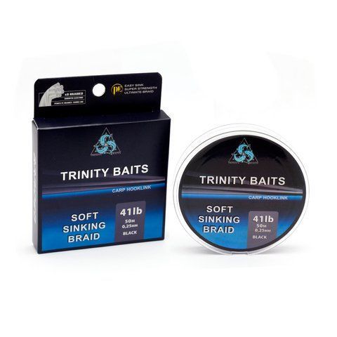 Поводковий матеріал Trinity Baits 41Lb 0.25mm BLACK 50м 592 фото