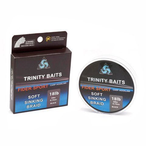 Поводковий матеріал Trinity Baits FIDER SPORT 18Lb 0.14mm Dark green 50м 02061 фото