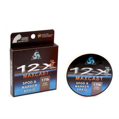 Spod and Marker Braid Trinity Baits MAXCAST 12X 0.12мм 17Lb 250м 02062 фото